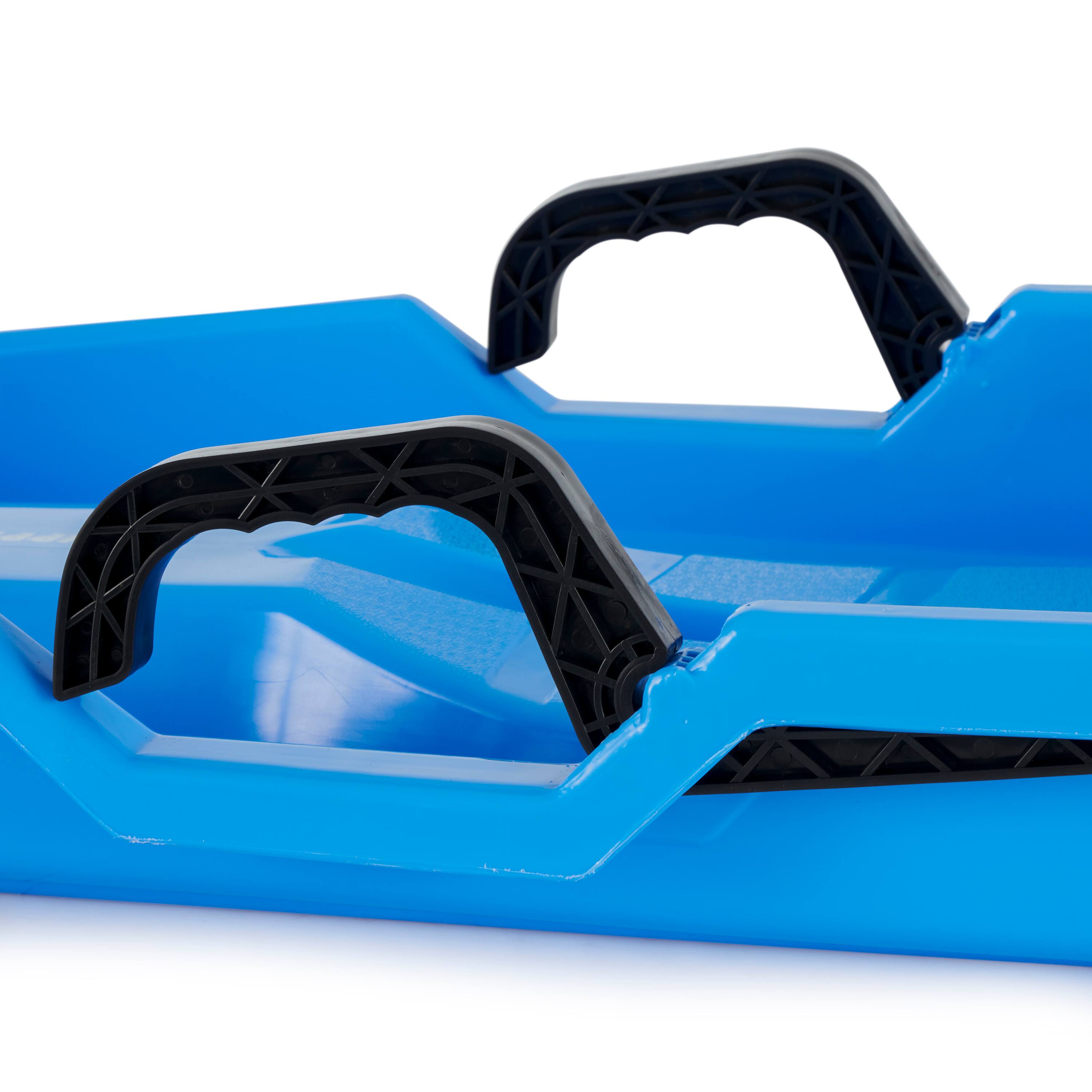 Alt View 4. Slippery Racer - Slippery Racer Downhill Thunder Kids Toddler Plastic Toboggan Snow Sled, Red - Red.