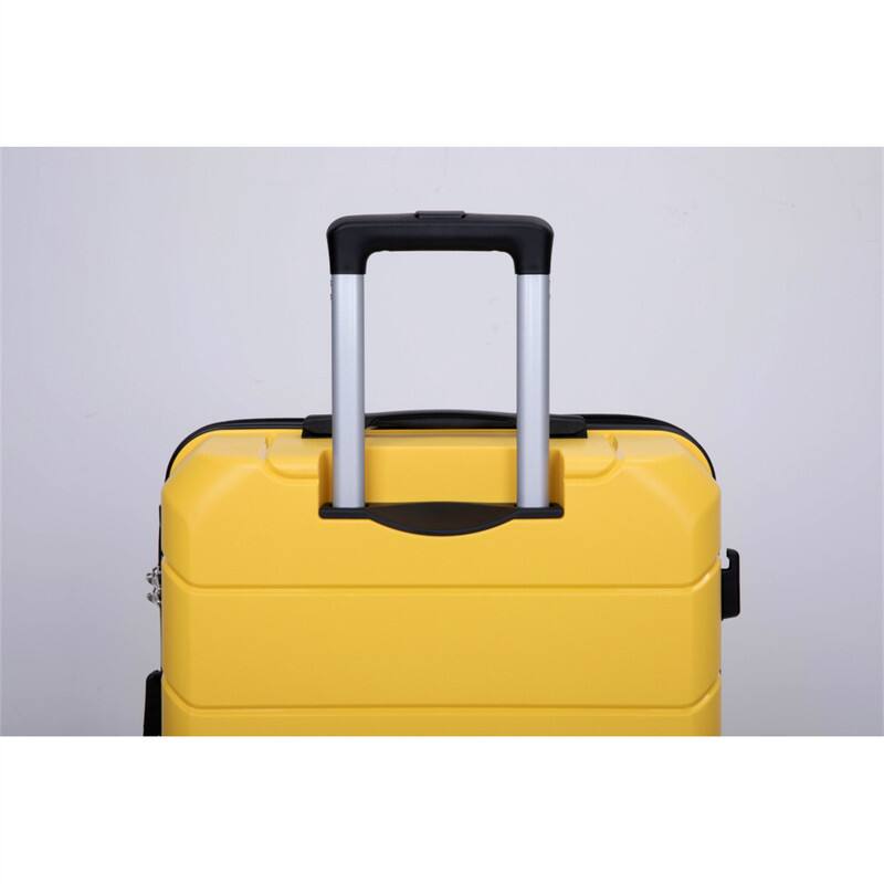Alt View 2. HTUTWOO - Hardshell Suitcase Spinner Wheels PP Luggage Sets - 3-Piece Set 20/24/28, TSA Lock, Lightweight, Durable - Yellow.