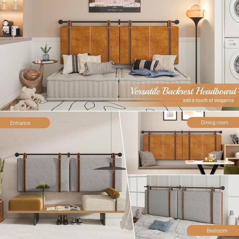 Versatile Backrest Headboard  
add a touch of elegance  

Entrance  
Dining room  
Bedroom