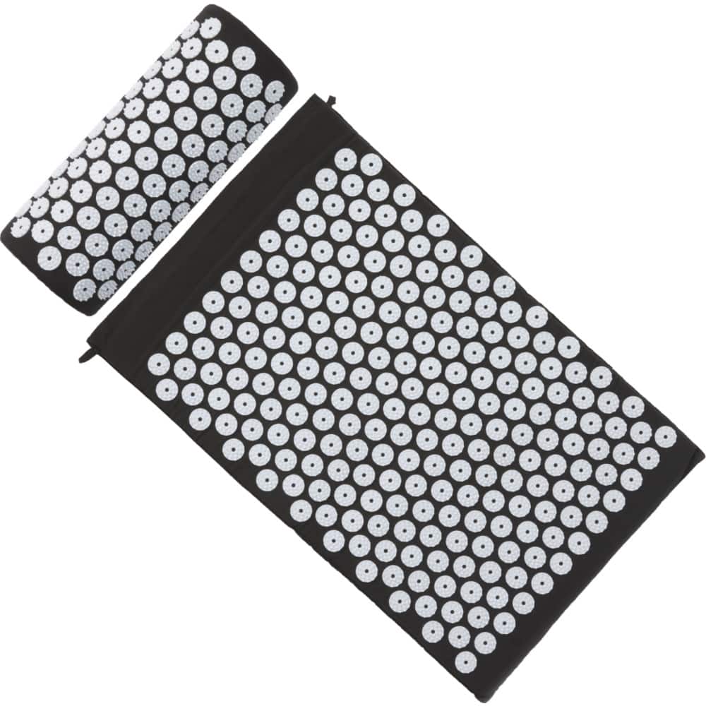Alt View 14. Sharper Image - Acupressure Mat & Pillow with Travel Bag - Black.