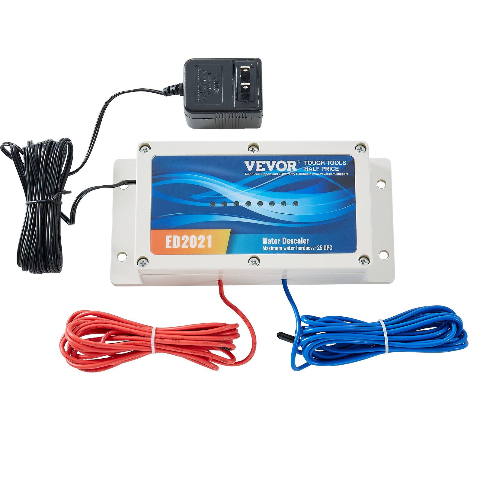 VEVOR  
TOUGH TOOLS, HALF PRICE  
Technical Support and Safety Certificate: www.vevor.com/support  

ED2021  
Water Descaler  
Maximum water hardness: 25 GPG