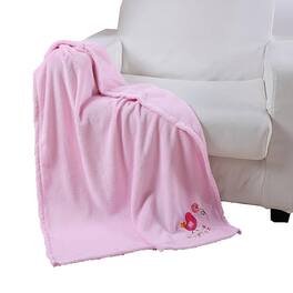 Noble House - Plazatex Baby Blanket Decorative Super Soft Throw Blanket for Baby 40" X 30" - Pink