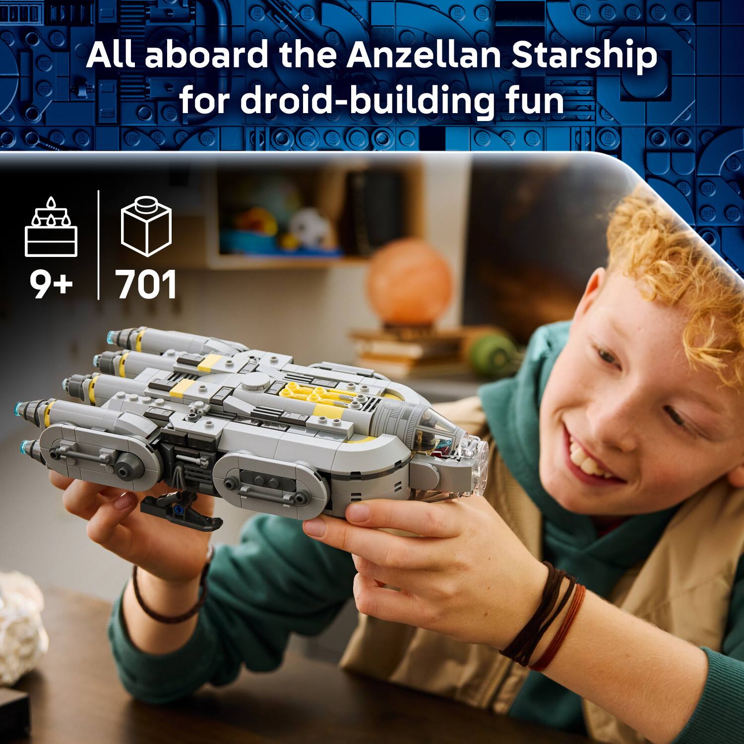 LEGO Star Wars: The Mandalorian and Grogu Anzellan Starship 75445