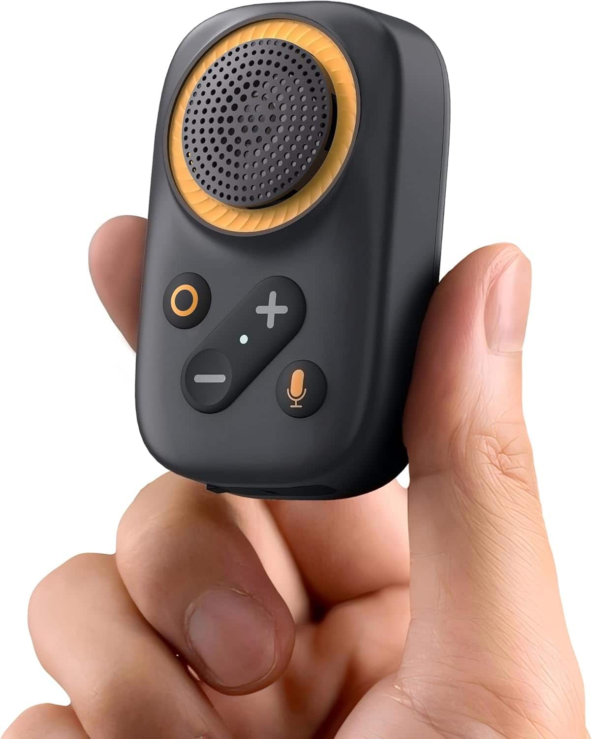 Stamp n Camp - Wearable Bluetooth Speaker, 5.4 Clip On Wireless Speaker with Mic, TWS Function, 12Hrs Playtime, IPX5 Waterproof, Mini