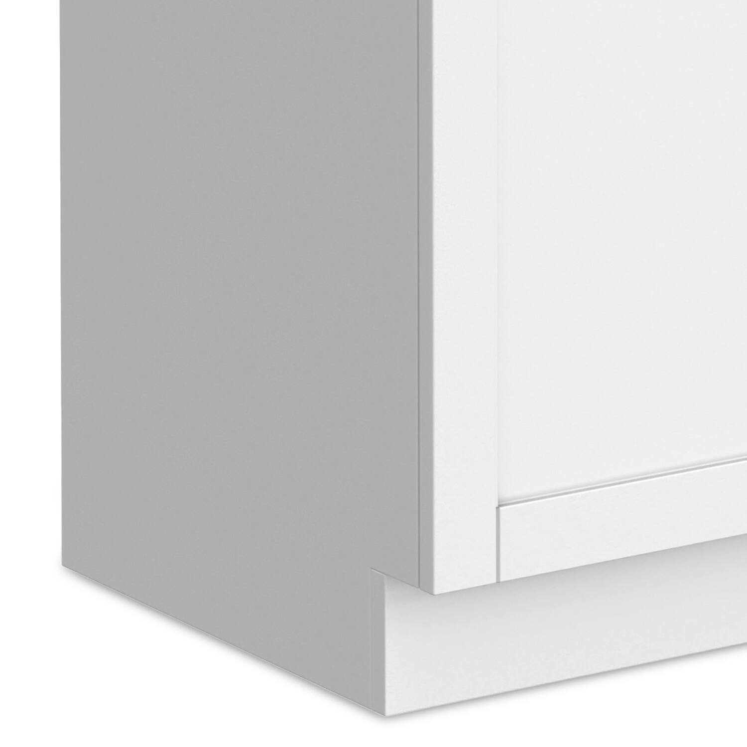 Alt View 9. Simpli Home - Hennessy All-In-One 36-inch Laundry Utility Sink and Cabinet - Pure White.