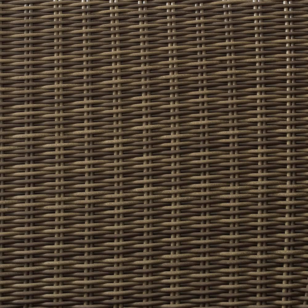 Alt View 1. Crosley Furniture - Bradenton Wicker Outdoor Coffee Table - Weathered Brown.