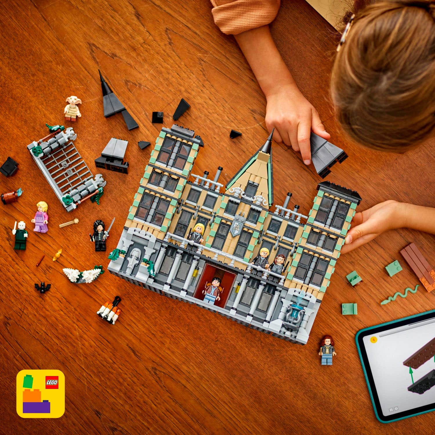 Alt View 17. LEGO - Harry Potter Malfoy Manor Toy Building Set With 9 Minifigures 76453.