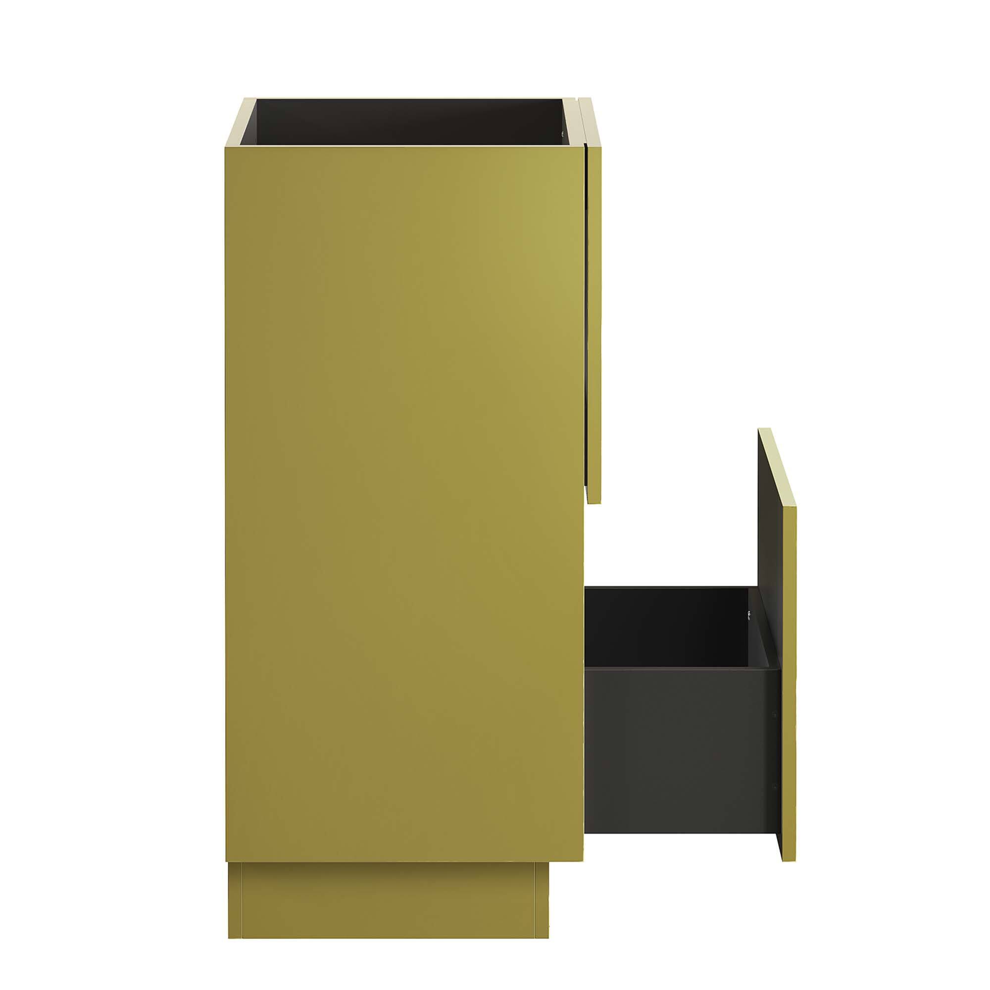 Alt View 2. Modway - Quantum Bathroom Cabinet Basin Not Included by Modway - Gold.