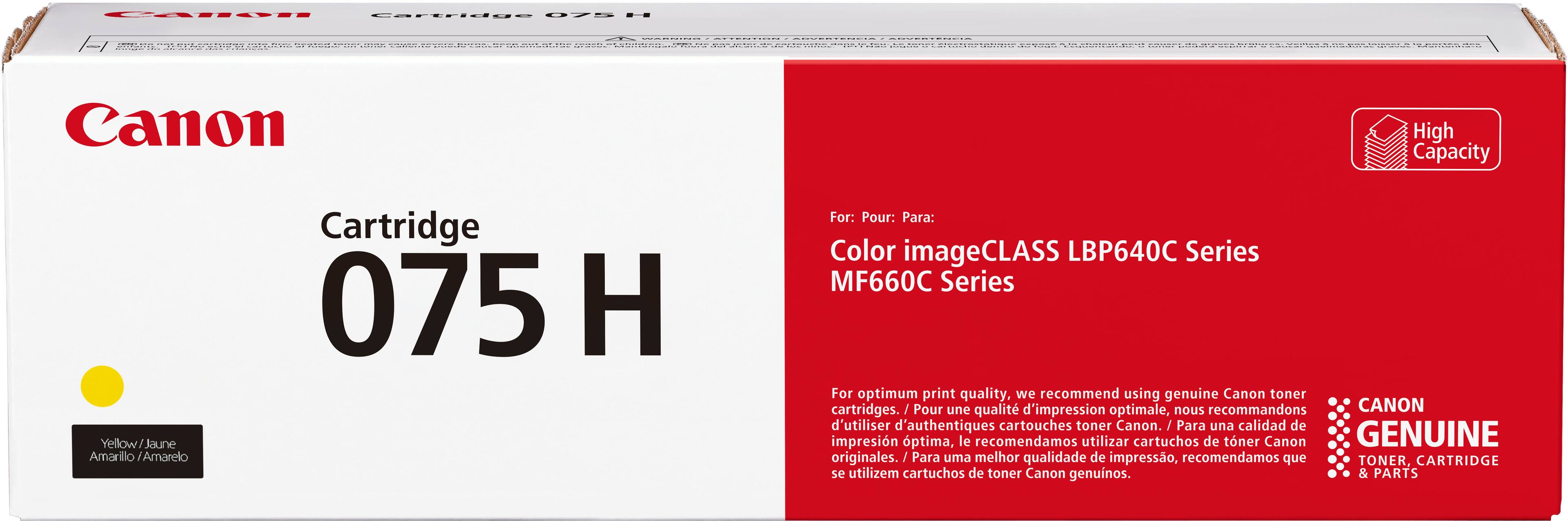 Canon - Toner 075 High Yield Toner Cartridge - Yellow