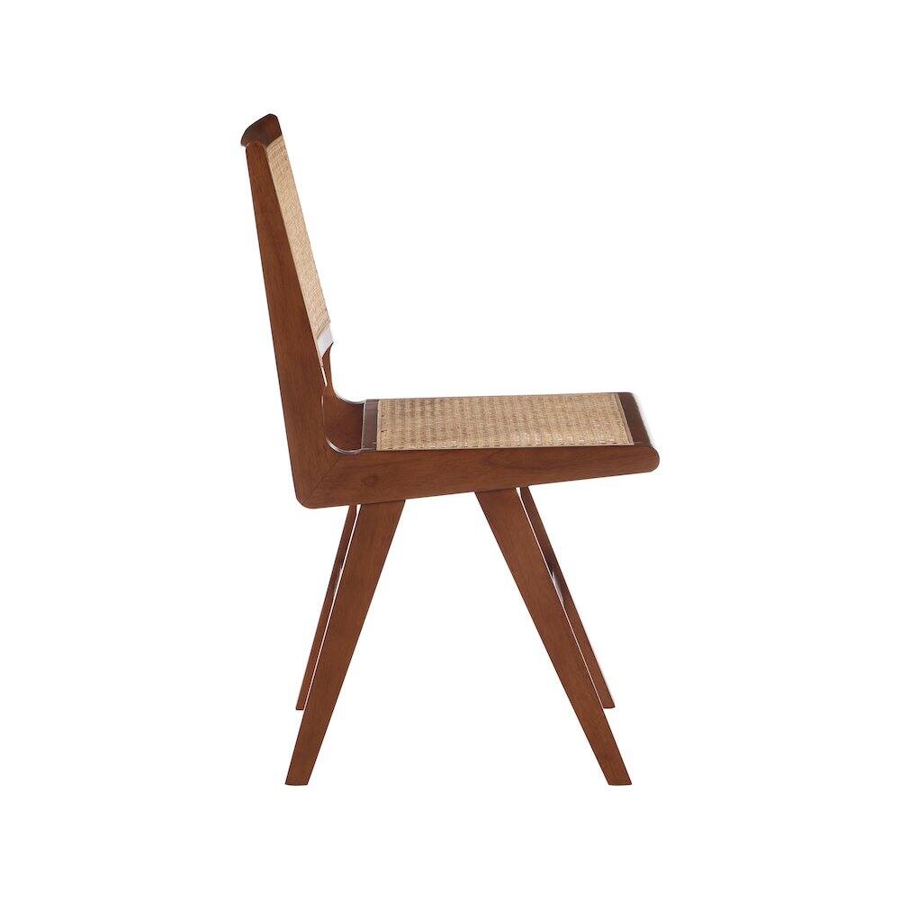 Alt View 3. Meridian Furniture - Preston Walnut Wood Dining Side Chair, Set of 2 - Brown.