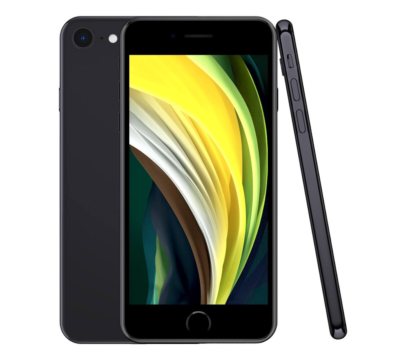 Alt View 7. Apple - Pre-Owned Fair iPhone SE (2020) 64GB (Unlocked) - Black.