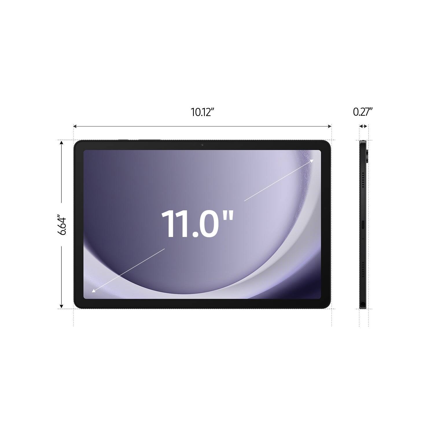 Alt View 13. Samsung - Galaxy Tab A9+ 11" 256GB - Wi-Fi - Graphite.