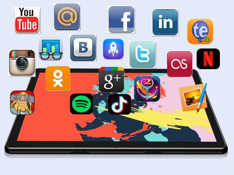 You Tube, @, Facebook, LinkedIn, Google+, Twitter, Instagram, YouTube, Netflix, Snapchat, TikTok, Twitch, Telegram, Amazon, Netflix