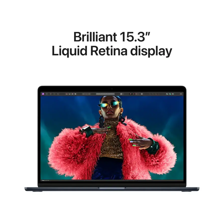 Brilliant 15.3" Liquid Retina display.
