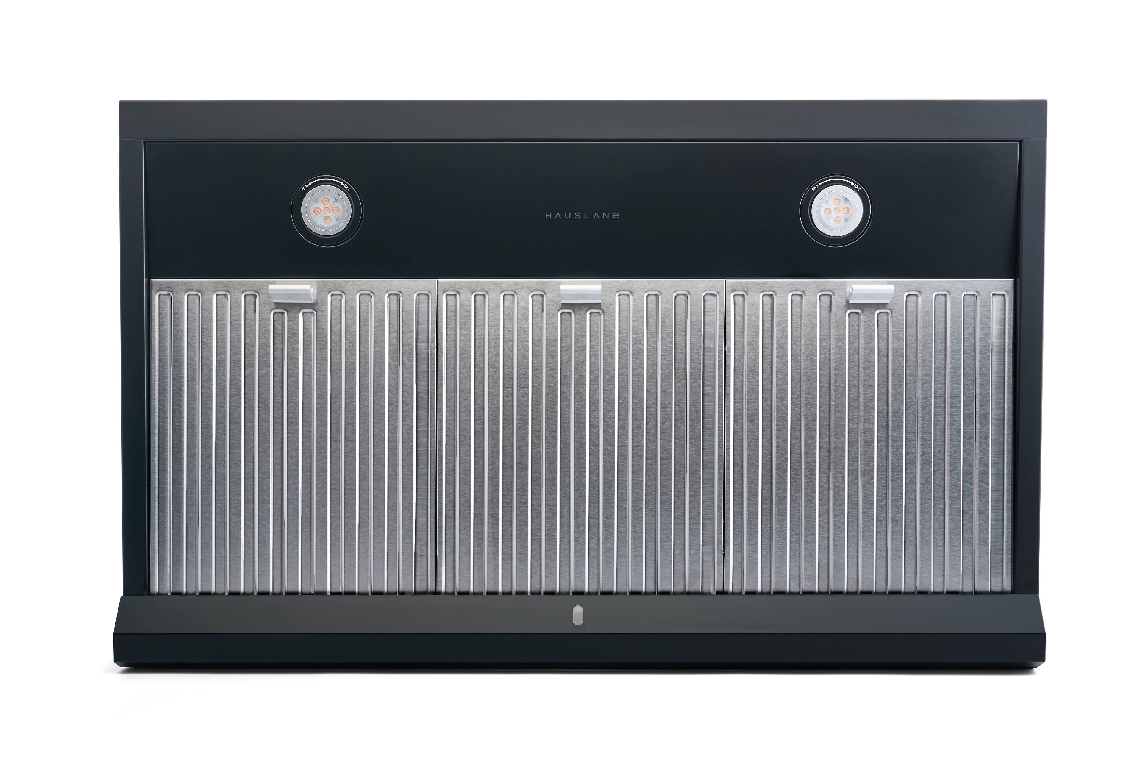 Alt View 3. Hauslane - Hauslane UC-PS18 36-in Ducted Matte Black Undercabinet Range Hood with 3-Way Venting System - Matte Black.