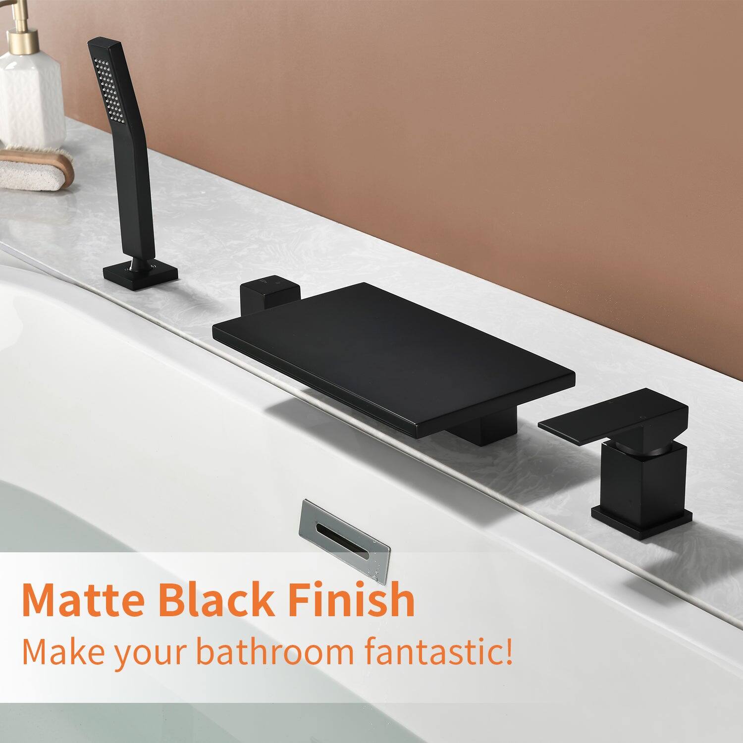 Matte Black Finish  
Make your bathroom fantastic!