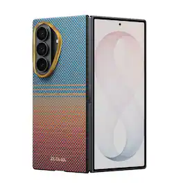 Pitaka - Z Fold 8 Ultra Magsafe Case, Slim & Light Fold 8 Ultra Case With Caseless Touch Feeling, Aramid Fiber, Back Cover Only - California Dream