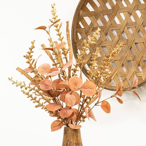 Angle. BreeBe - Woodbury Grass & Eucalyptus Bush 22" - Orange.