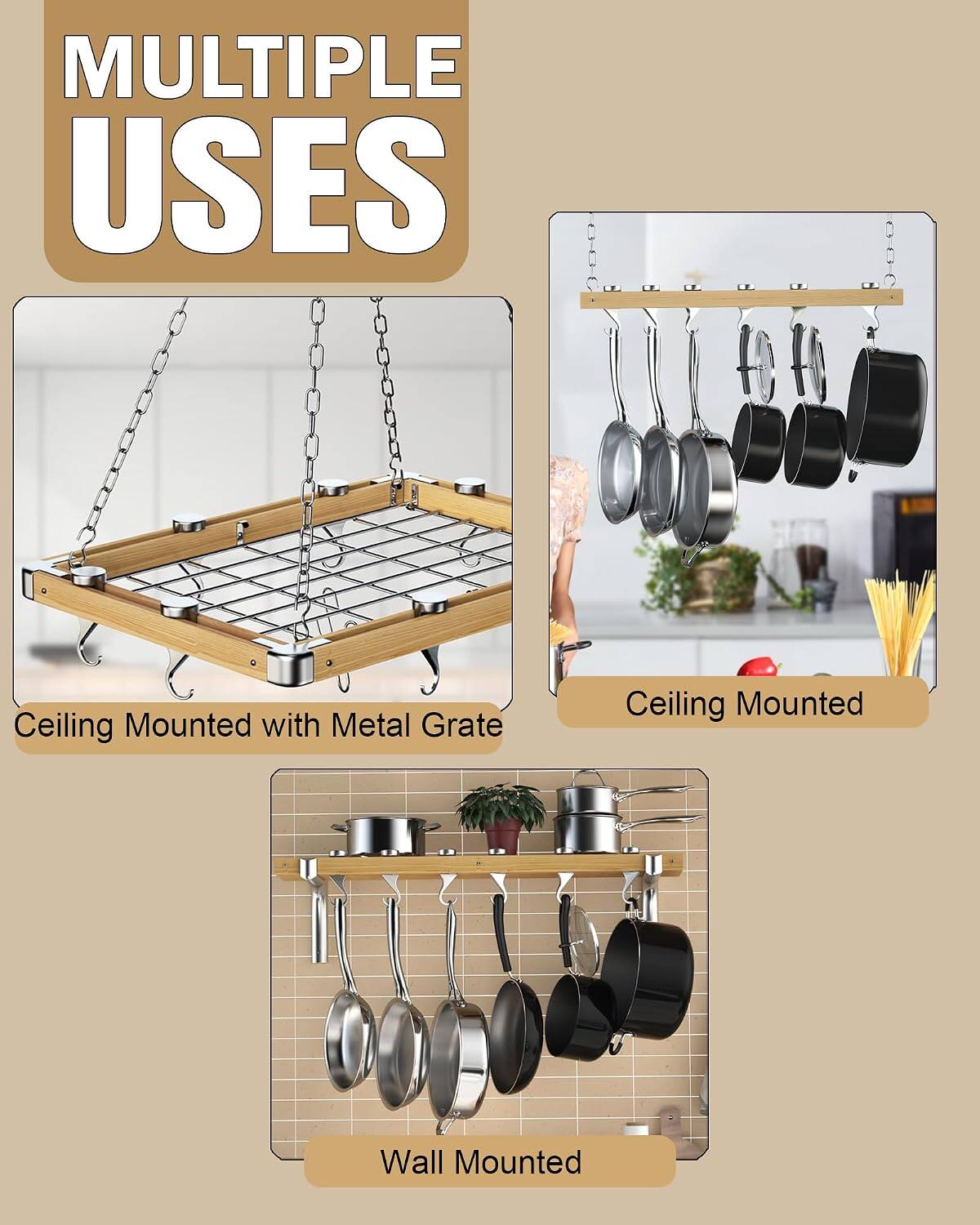 MULTIPLE USES

Ceiling Mounted with Metal Grate

Ceiling Mounted

Wall Mounted