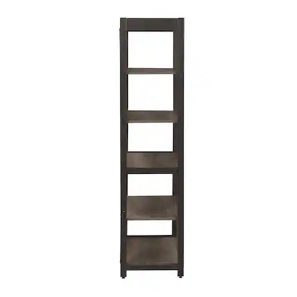 Front. Liberty Furniture Industries - Tanners Creek Bookcase in Graystone - Gray.