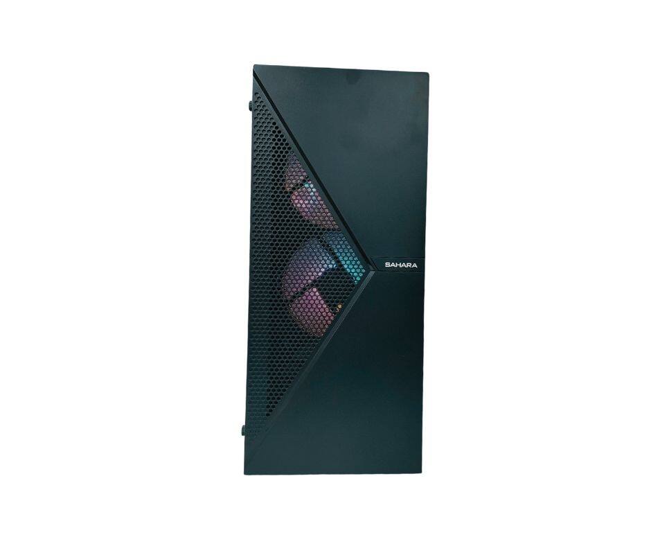 Left. Odyssey Computers - Sahara V1 Gaming Desktop, Intel Core i5 upto 4.1GHz - 16GB RAM - 1TB NVMe SSD - NVIDIA GeForce GTX 1660S WiFi  W11P - Black.