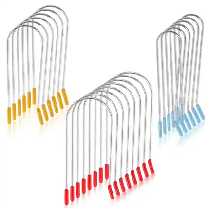 Front. Vulpecula Spade - 20Pcs Hot Curler Clips Replacement Kit, 3 Sizes Hair Curler Clips Portable Travel Hot Roller Securing Pins for Suitable.