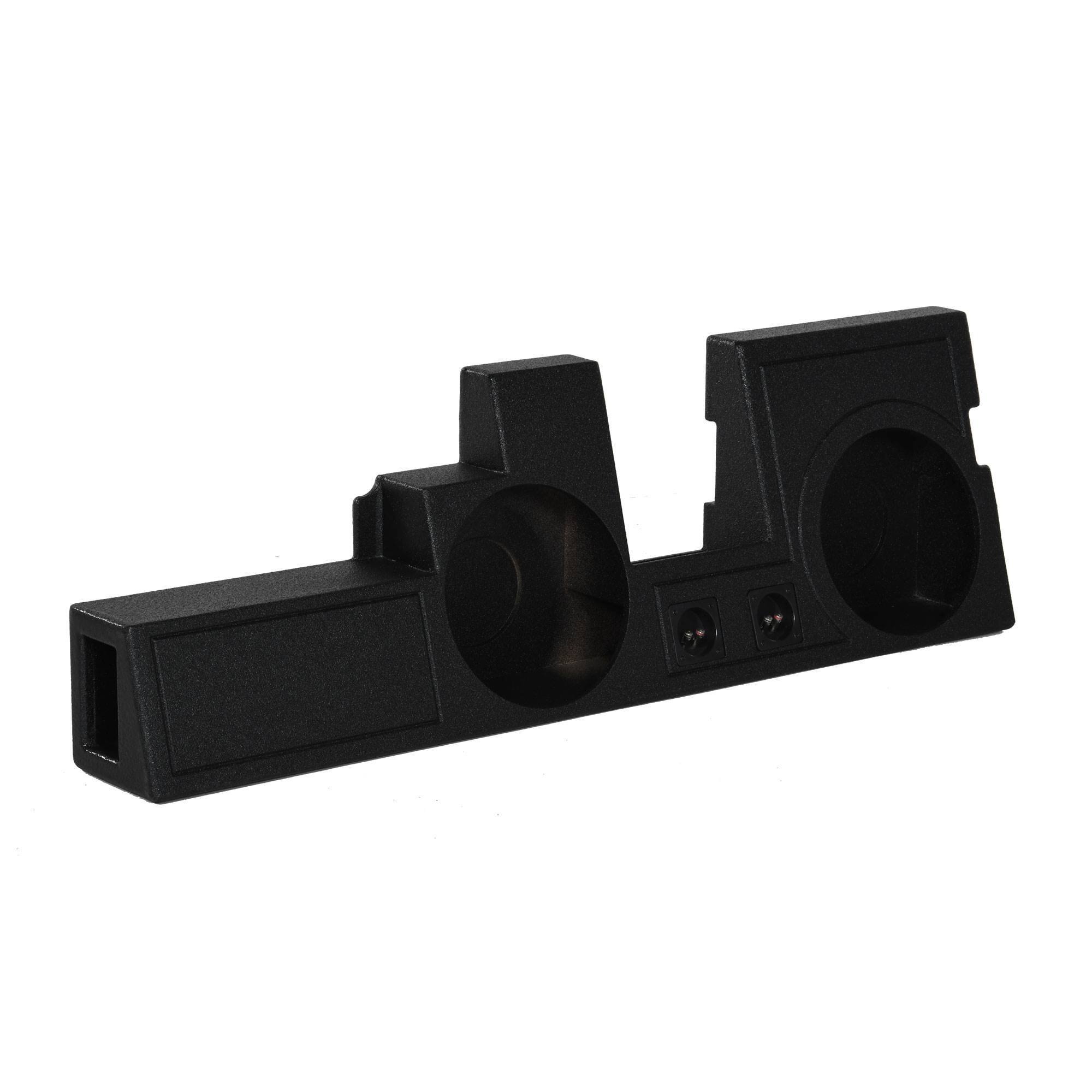 Alt View 2. QPower - Q Power Dual 12" Ported Sub Enclosure for Ford F-250, F-350 Super Duty 2000-2025 - Charcoal Gray.