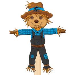 Fan Creations - Miami Marlins 12" Scarecrow Yard Stake - Multicolor