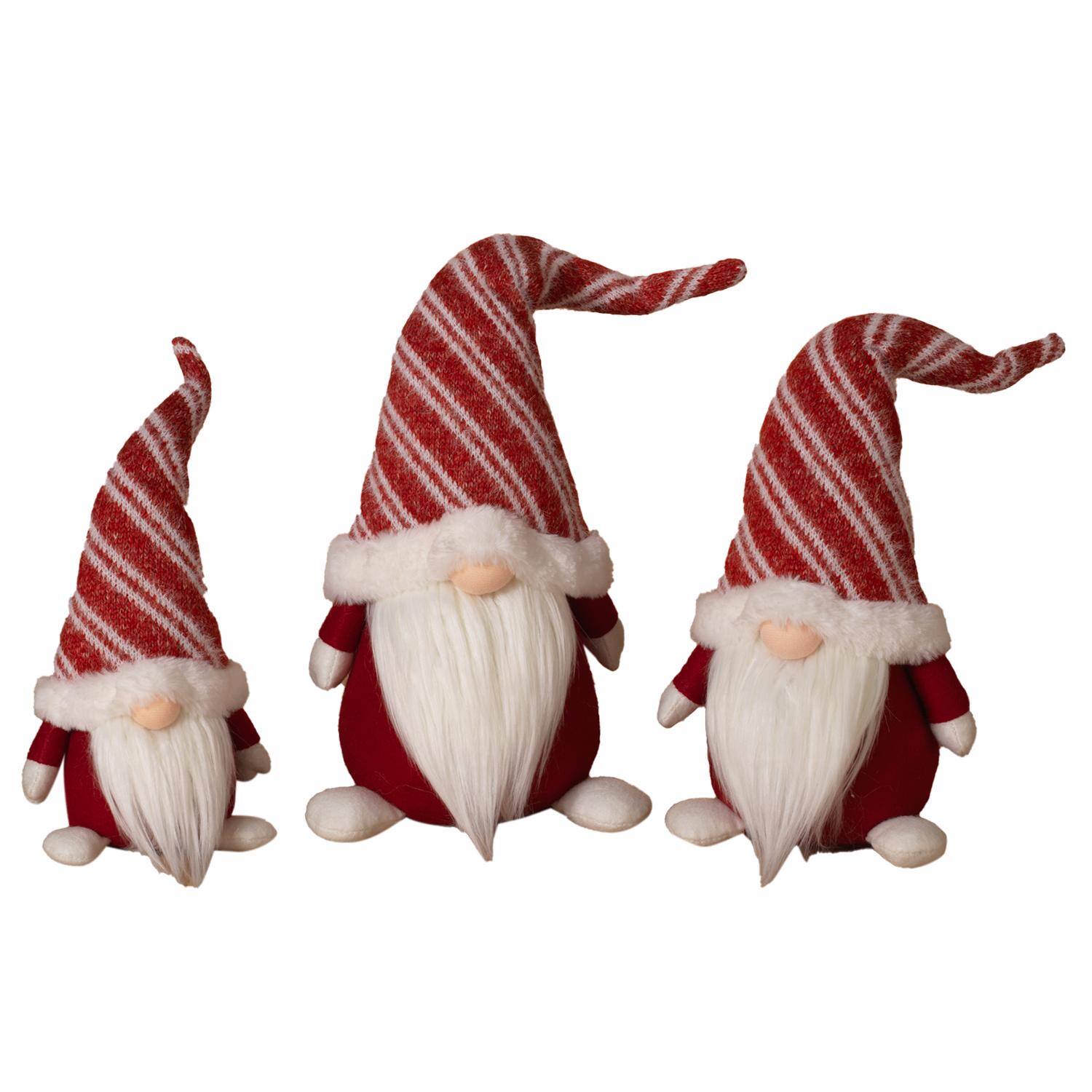 Front. The Gerson Companies - Gerson Red/White Holiday Gnome Figurine 20 in. (Case of 4) - Red|White.