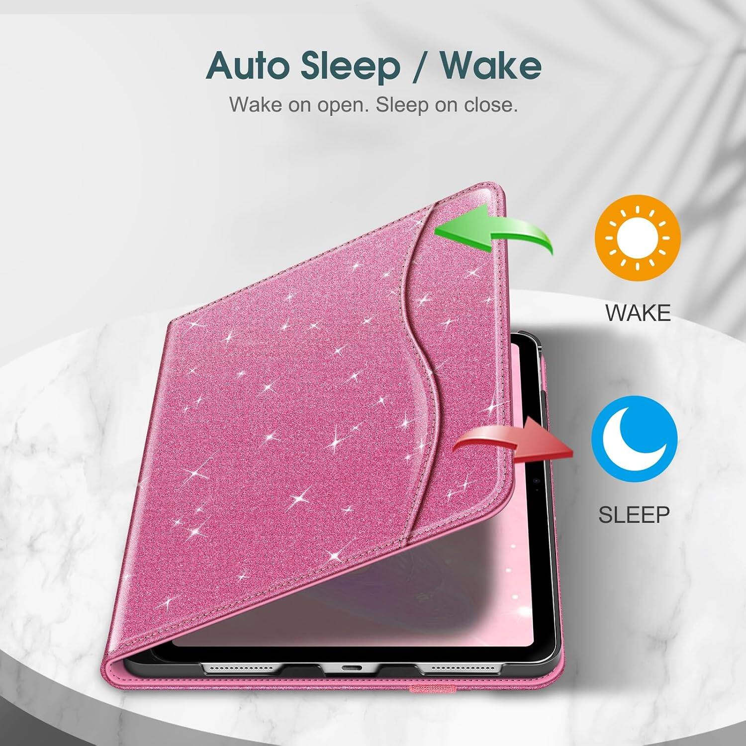 Auto Sleep / Wake  
Wake on open. Sleep on close.