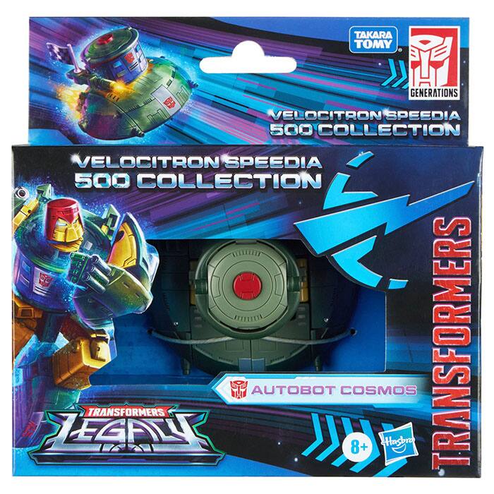 TAKARA TOMY GENERATIONS VELOCITRON SPEEDIA 500 COLLECTION  
VELOCITRON SPEEDIA 500 COLLECTION  
AUTOBOT COSMOS  
TRANSFORMERS LEGACY  
8+  
Hasbro