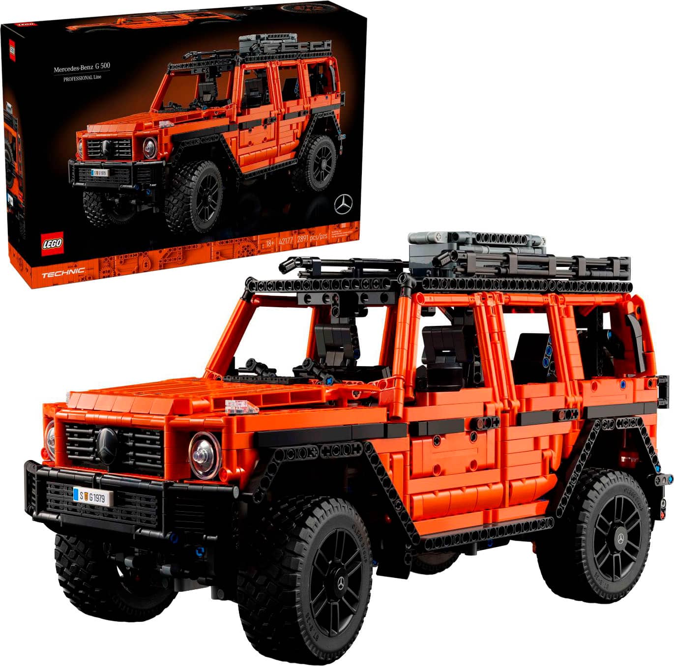 LEGO - Technic Mercedes-Benz G 500 PROFESSIONAL Line Car Building Set 42177 - Front_Zoom