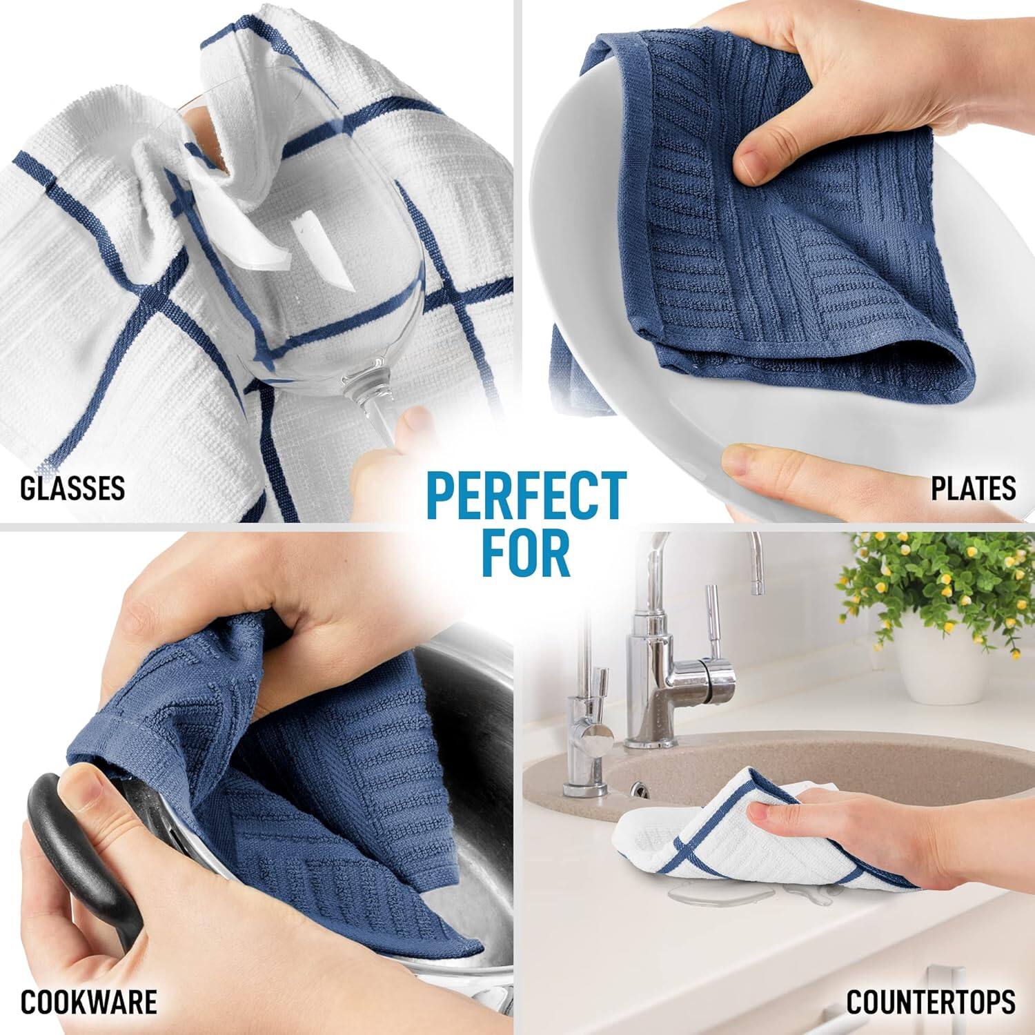 GLASSES  
PLATES  
COOKWARE  
COUNTERTOPS  

PERFECT FOR