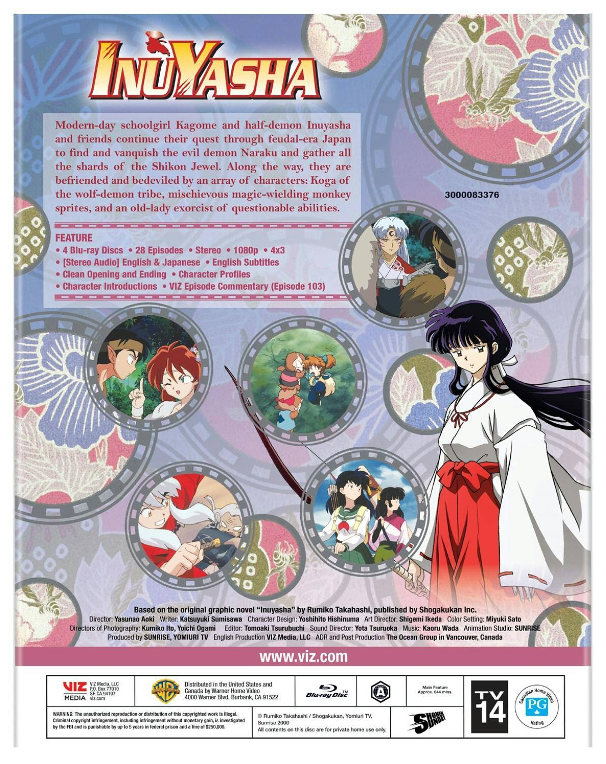 Back. Inuyasha: Set 4 (Box Set) [Blu-ray].
