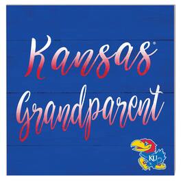 Jardine - Kansas Jayhawks 10'' x 10'' Grandparent Plaque - Blue
