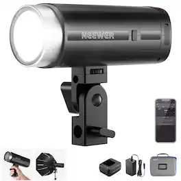 Neewer - 200Ws TTL Outdoor Flash - APP/2.4G Control with HSS, Battery Powered for Studio & Location