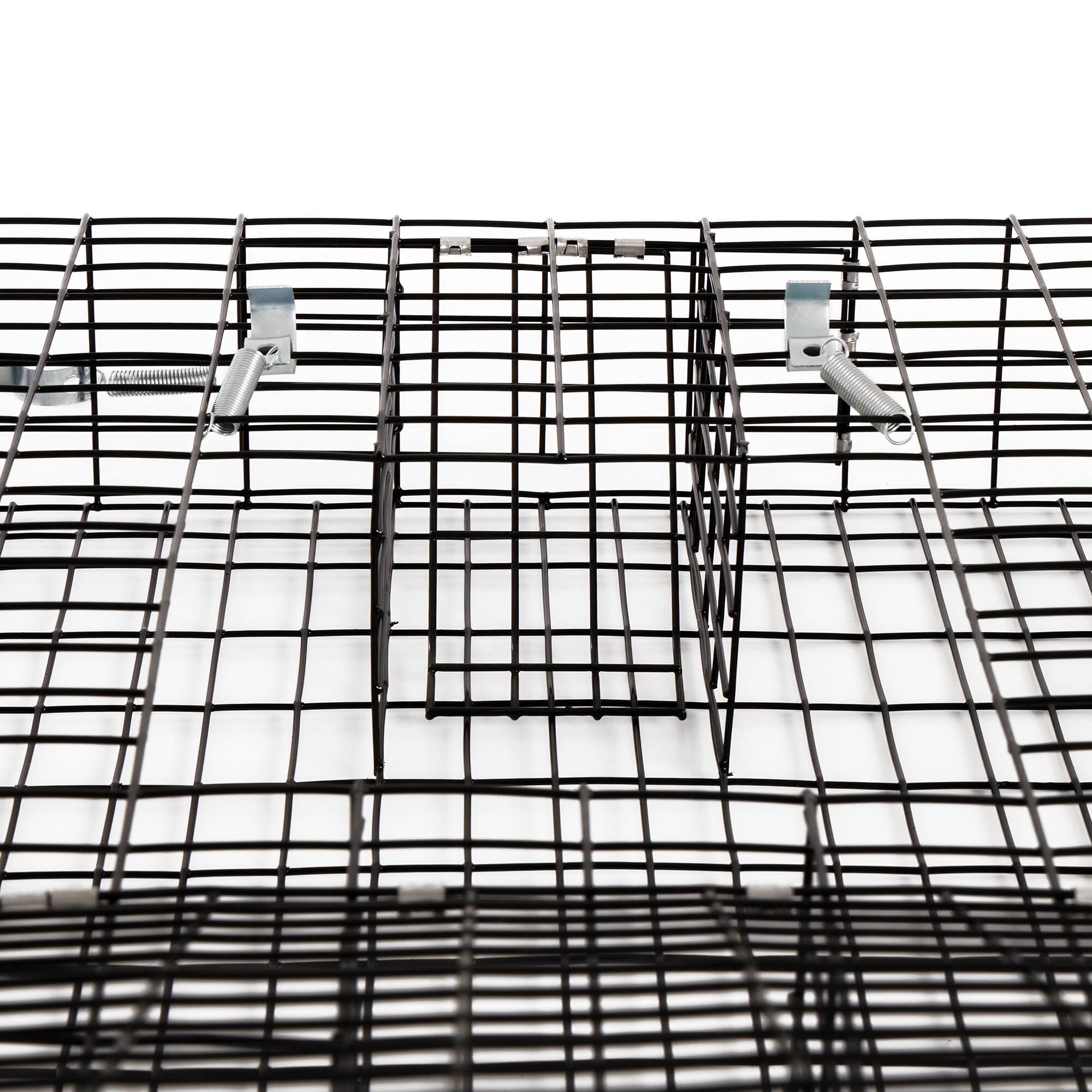 Alt View 8. Rugged Ranch Products - Rugged Ranch SQRTO Squirrelinator Trap CatchMor Live Animal 2 Door Metal Cage - Black.