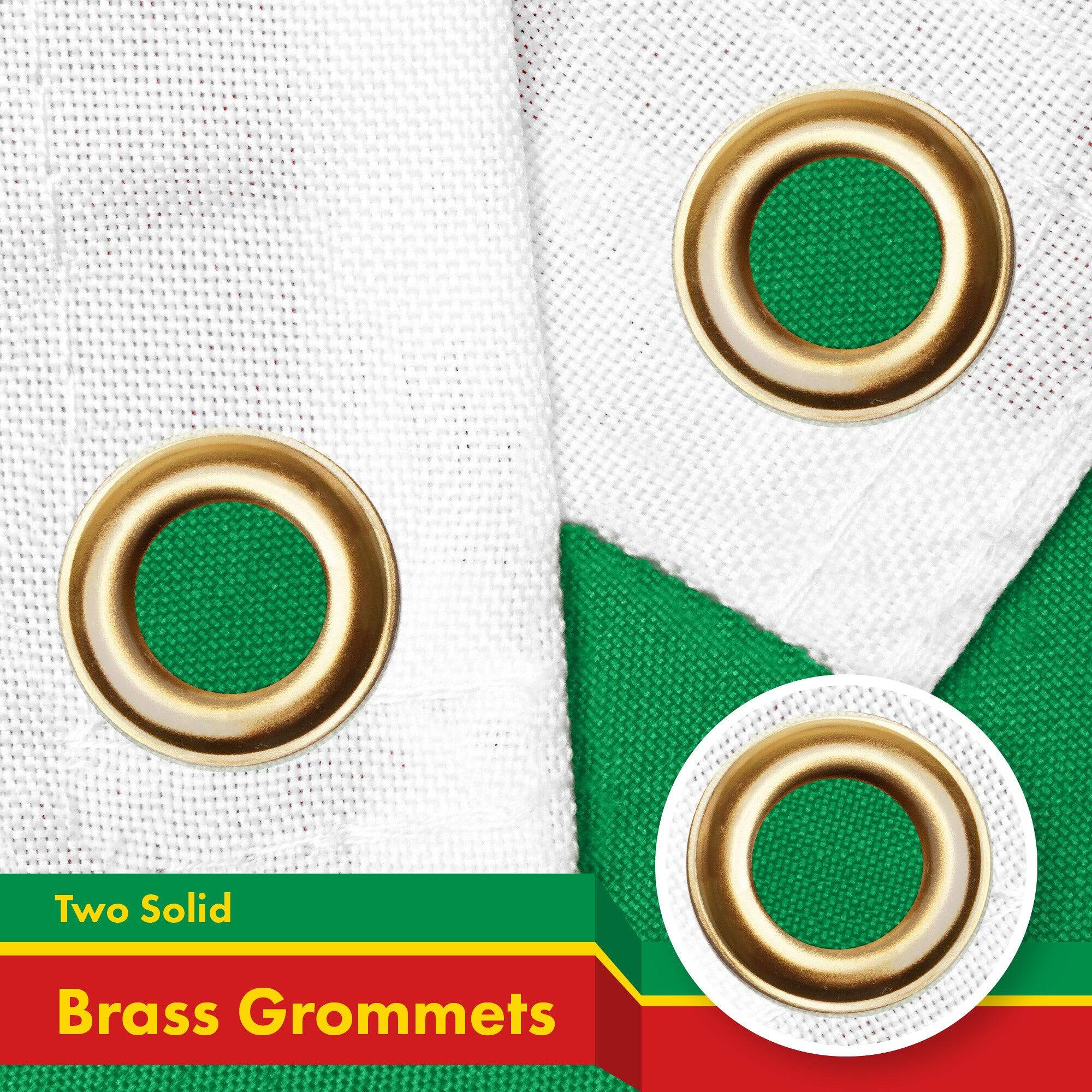 Two Solid Brass Grommets