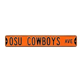 Authentic Street Signs - Oklahoma State Cowboys 6" x 36" College Ave Street Sign - Orange