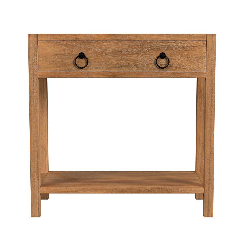Alt View 2. Butler Specialty - Lark 30" Wood 1-Drawer Nightstand - Light Brown.