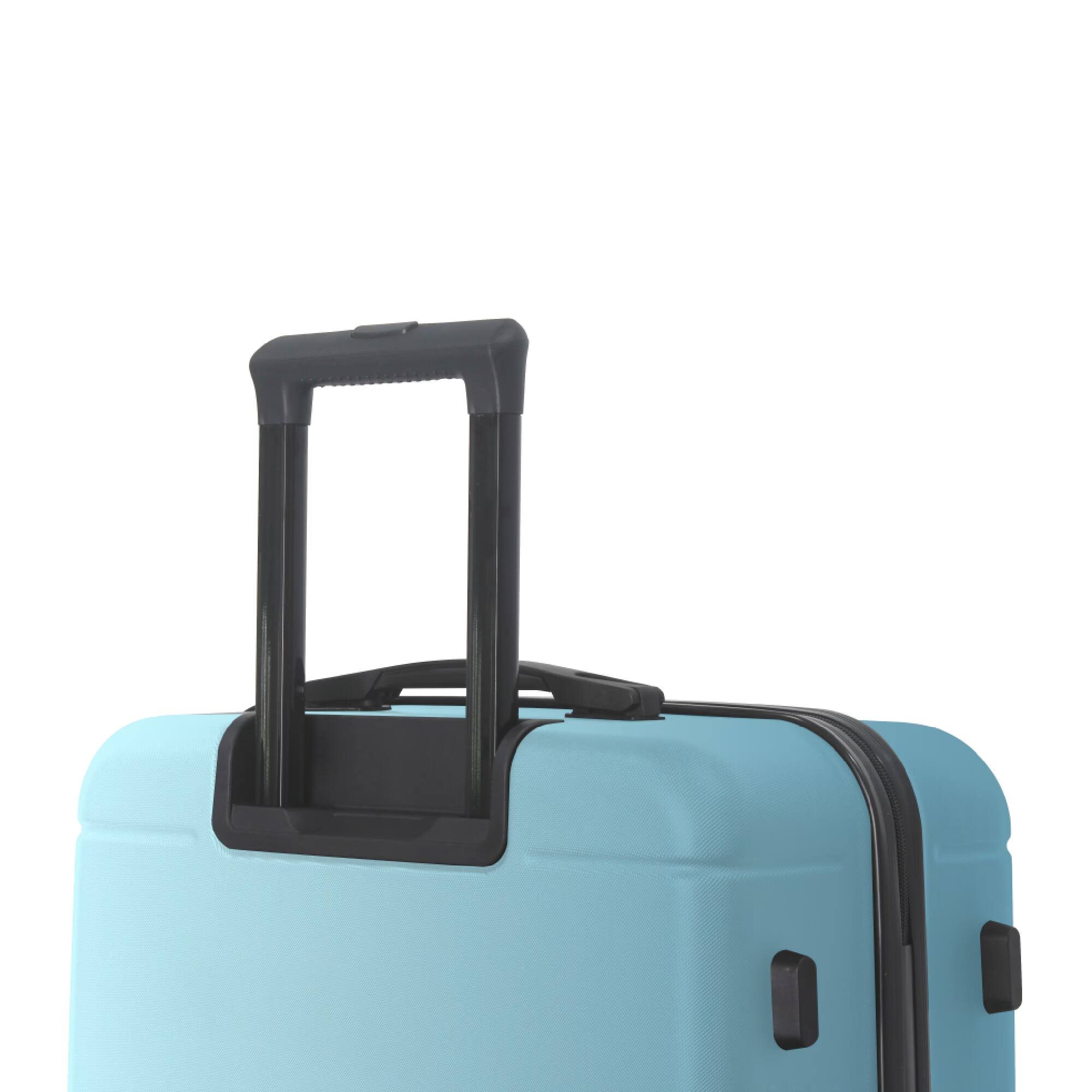 Alt View 4. Bestier - 3-Piece ABS Hardshell Luggage Set (20”/24”/28”) with TSA Lock, Spinner Wheels & Lightweight Design - Sky Blue.