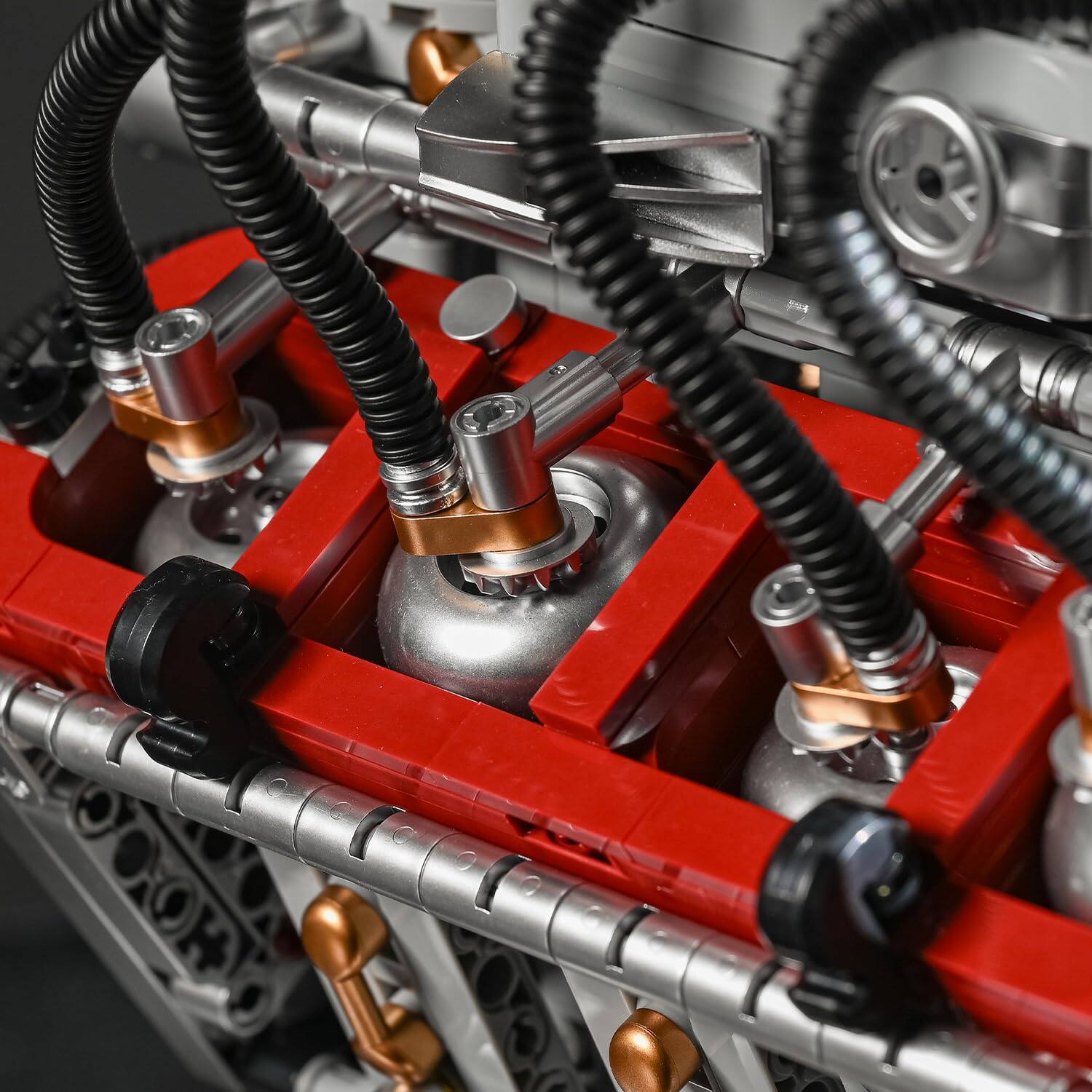 EZTW1 V8 Engine Building Block Set Mini Kits That Runs For Adults ...