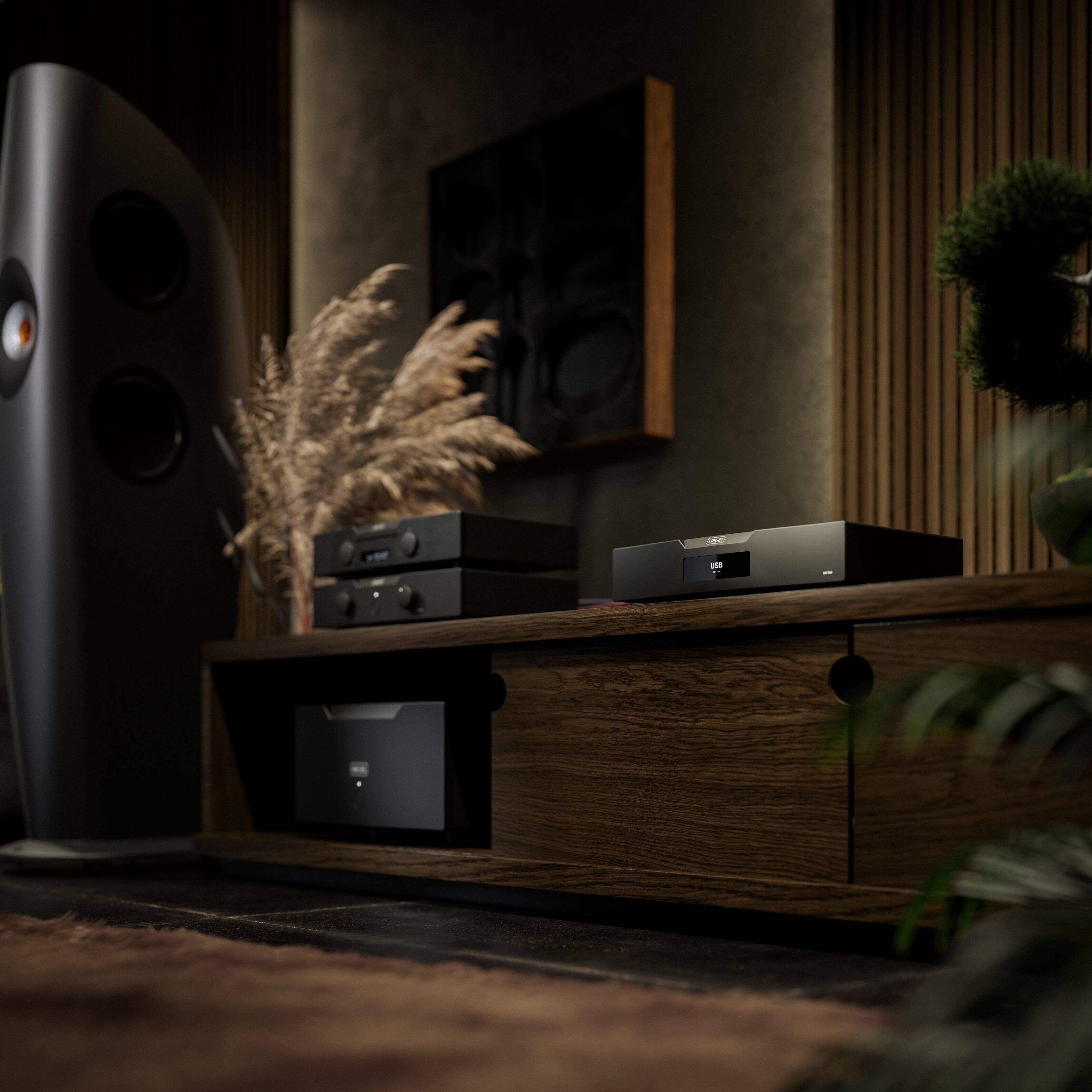 Alt View 3. Hegel - Hegel D50 DAC - Black.