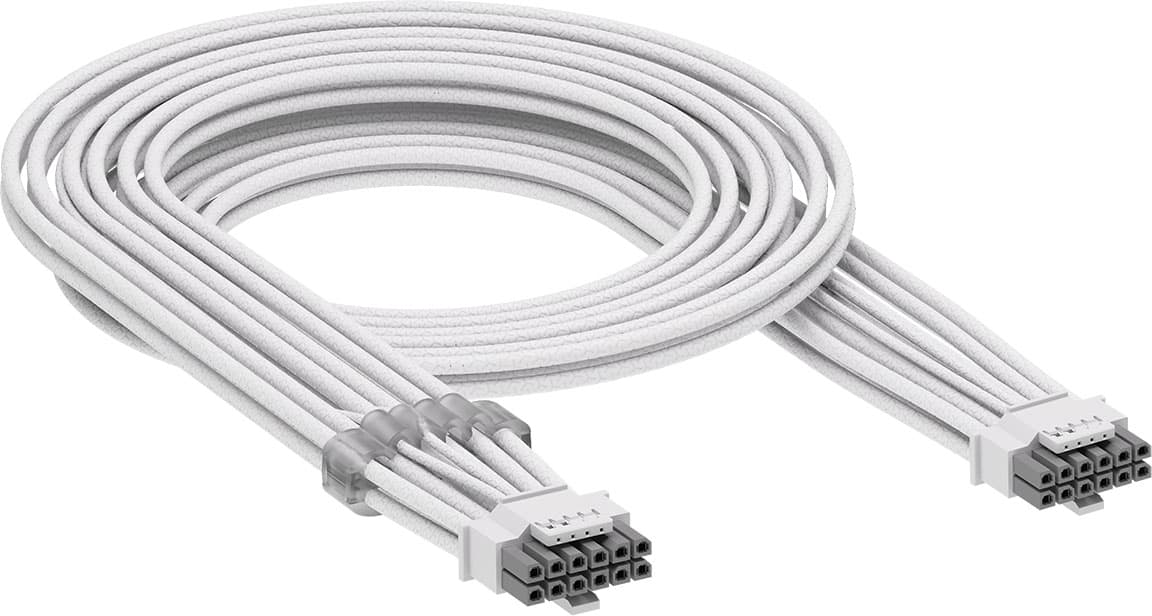 Alt View 12. CORSAIR - RMe Series RM850e 80 PLUS Gold Fully Modular Low-Noise ATX 3.1 and PCIE 5.1 Power Supply - White.