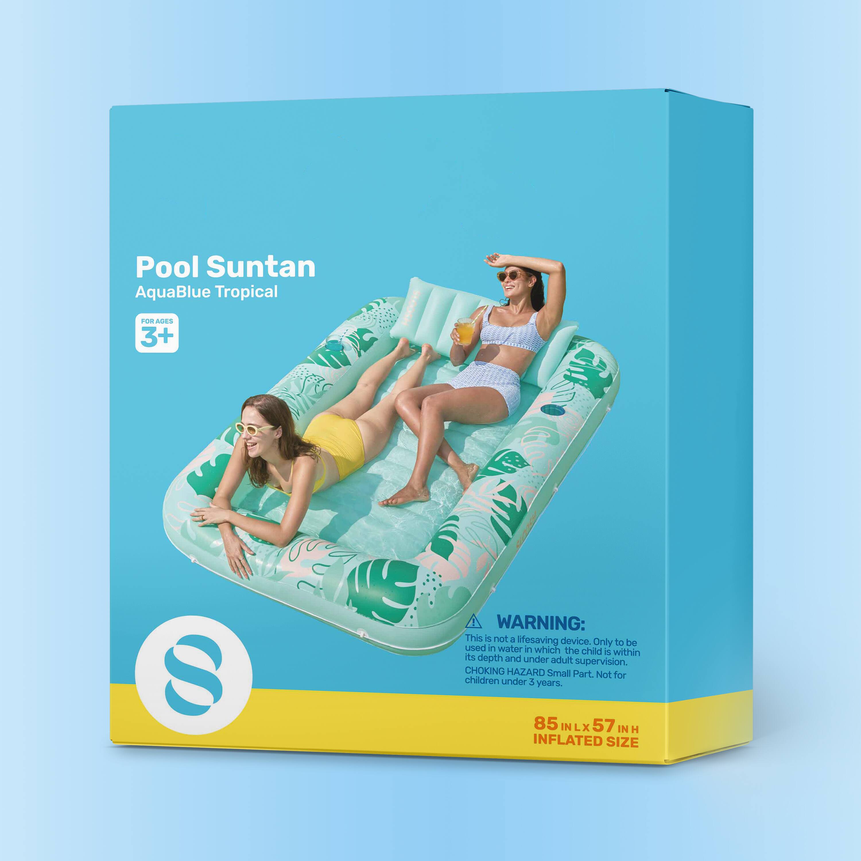Pool Suntan AquaBlue Tropical TOR ANES 3+ S

WARNING: This is not a lifesaving device. Only to be used in water in which the child is within its depth and under adult supervision. CHOKING HAZARD Small Part. Not for children under 3 years. 85 INLX 57 IN H INFLATED SIZE