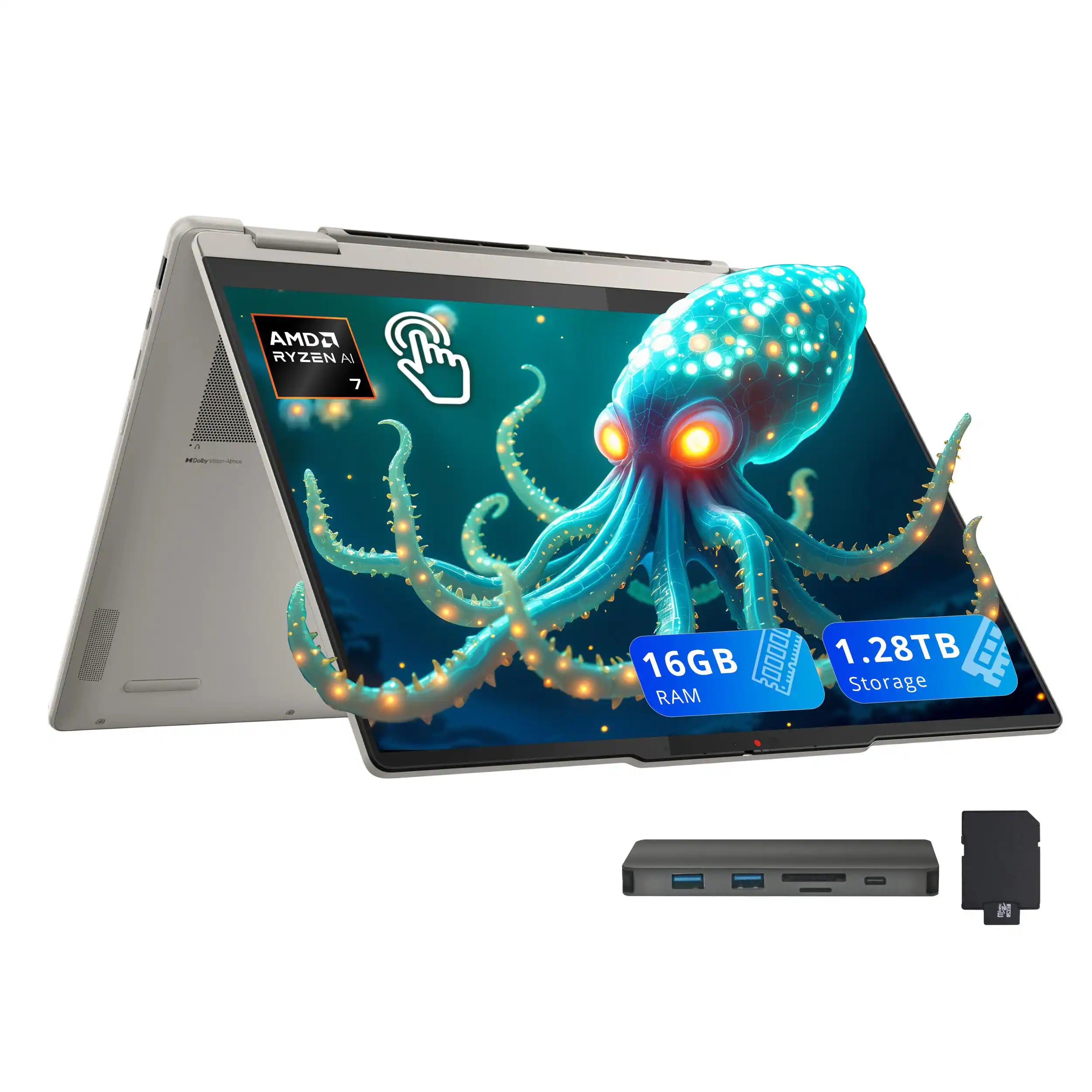 AMD Ryzen AI  
16GB RAM  
1.28TB Storage