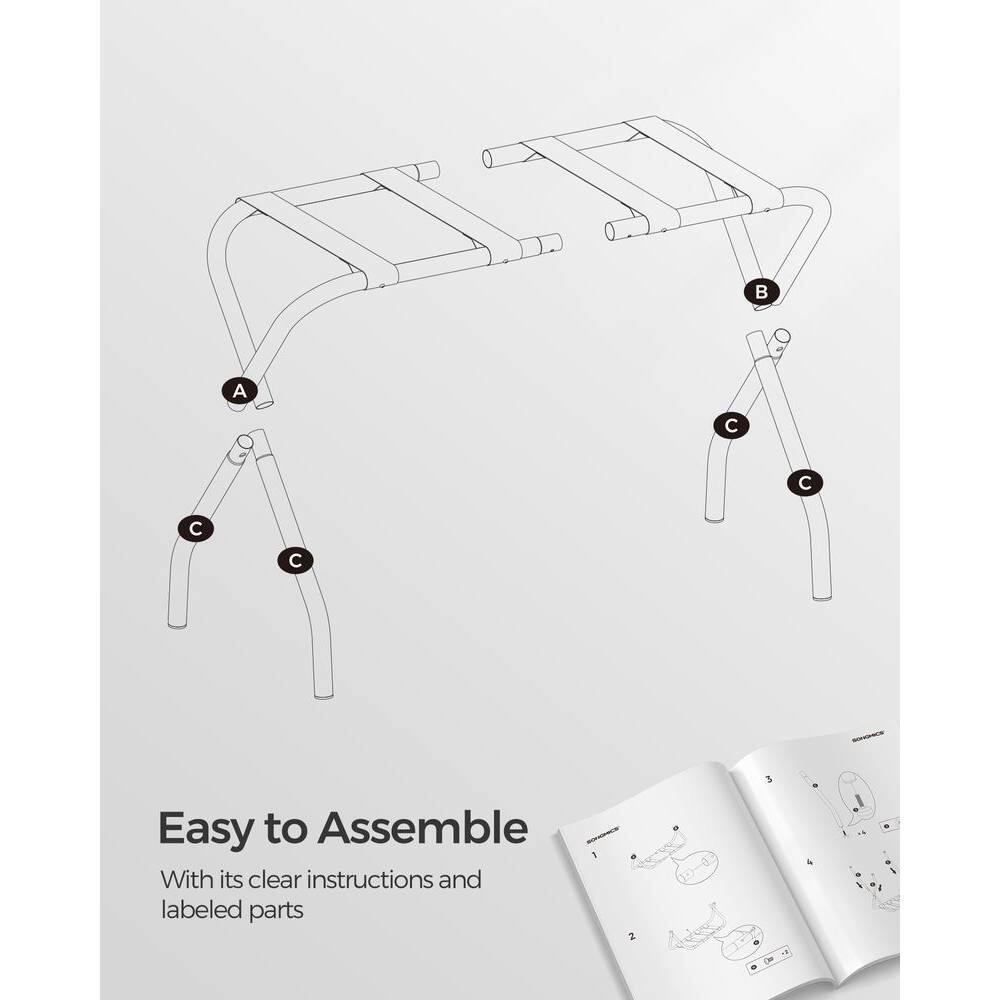 Easy to Assemble  
With its clear instructions and labeled parts