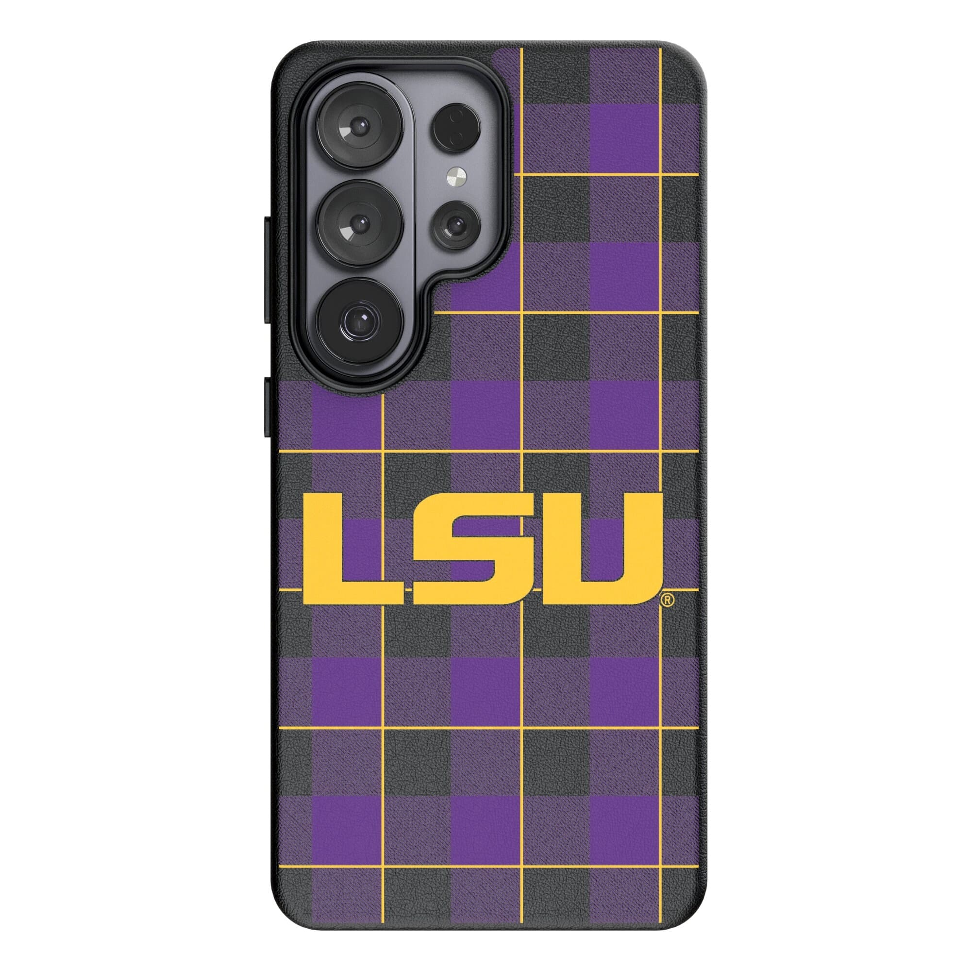 Keyscaper - NCAA - LSU Tigers Plaid Galaxy Magnetic Bump Case - S25 Plus - Black price history on PriceWatchPro