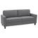 Angle. CorLiving - Georgia 3-Seat Fabric Sofa - Grey.