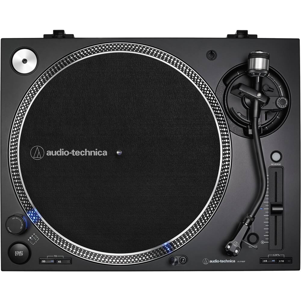 Alt View 12. Audio-Technica - Audio Technica AT-LP140XP-BK Turntable - Black.